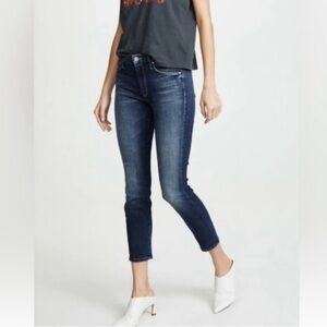 MOTHER The Looker Crop Jean On the Edge Designer Stretch Sz 28
